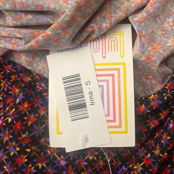 NWT! LULAROE Irma Starburst Print High-Low Oversize Tunic Small - Picture 3 of 5